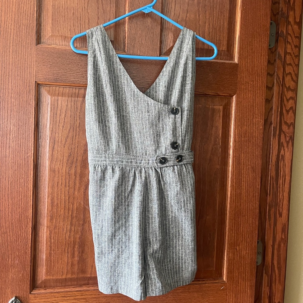 HYFVE grey and white striped romper